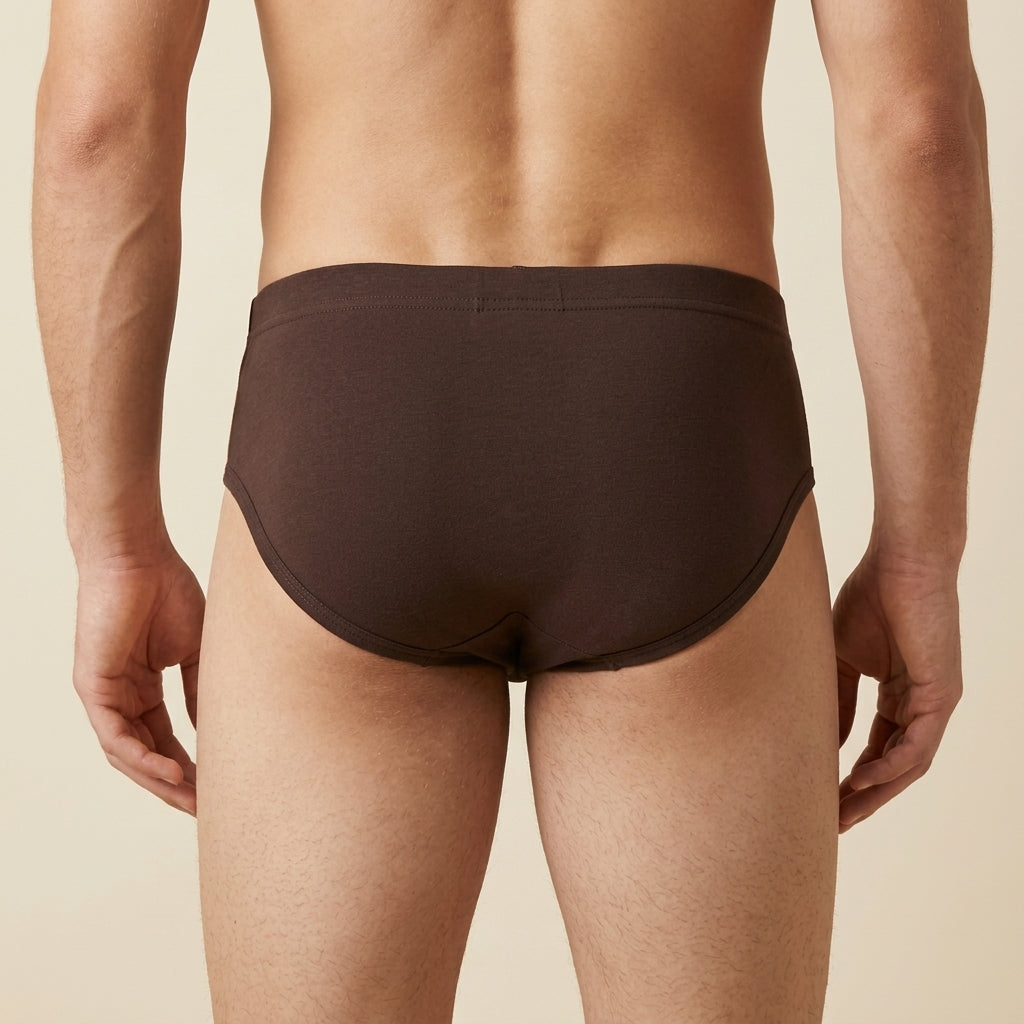 DORA Men's Cotton Briefs (Pack of 5) High Rise Full Coverage Innerwear | Soft Cotton Fabric | Concealed Elastic Waistband | Durable Shape Retention | Comfortable (Multi-Colour)